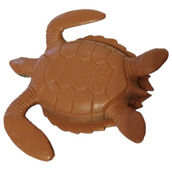 Realistic Sea Turtle Figure Diorama Shadow Box Cake Topper Aquatic Plastic Toy - Picture 6 of 16